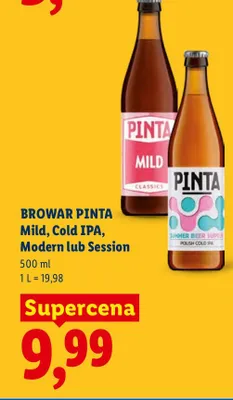 Piwo Browar Pinta Session promocja w Lidl