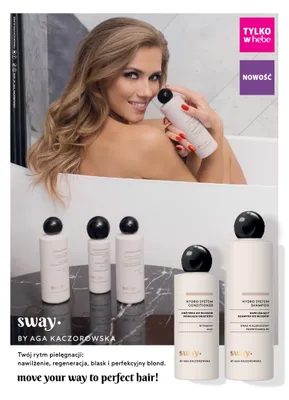 Odżywka do włosów dodająca objętości Hydro System Conditioner Sway by Aga Kaczorowska promocja w Hebe