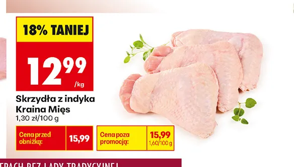 Skrzydła z indyka Kraina Mięs promocja w Biedronka