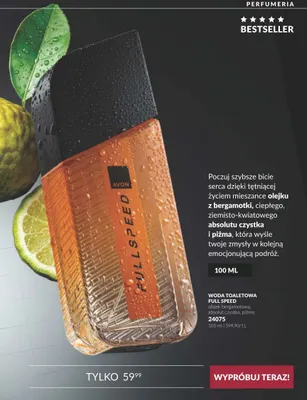 Woda toaletowa Full Speed Avon promocja w AVON