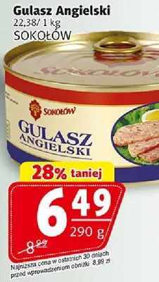 Gulasz Angielski Sokołów promocja w Prim Market