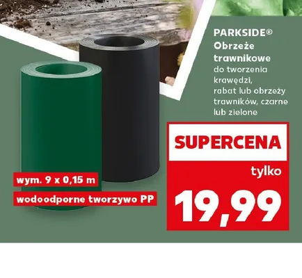 Obrzeże trawnikowe Parkside promocja w Kaufland