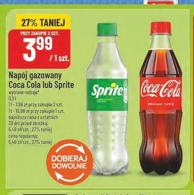 Napój gazowany Coca-Cola promocja w POLOmarket