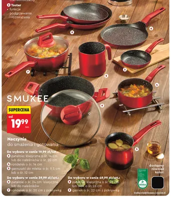 Patelnia wok śr. 26 cm Smukee promocja w Biedronka