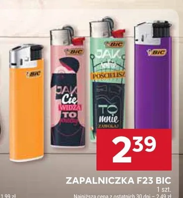 Zapalniczka F23 BIC promocja w Stokrotka