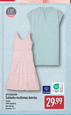 Sukienka muślinowa damska UP2FASHION promocja w Aldi