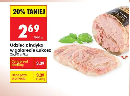 Udziec z indyka w galarecie promocja w Biedronka