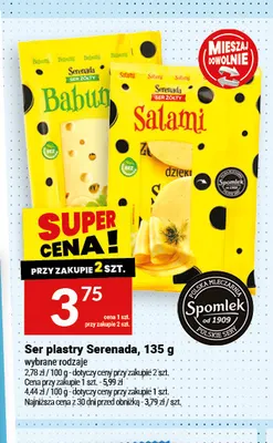 Ser Babuni w plastrach Serenada promocja w Twój Market