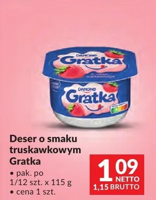 Deser o smaku truskawkowym Gratka promocja w Makro