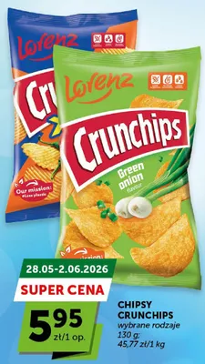 Chipsy Lorenz Crunchips Green onion flavour promocja w ABC