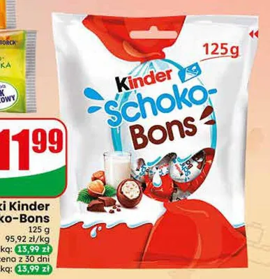 Cukierki Kinder Schoko-Bons promocja w Dino