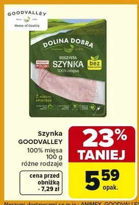 Szynka soczysta 100% mięsa różne rodzaje promocja w Carrefour