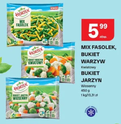 Mix fasolek, bukiet warzyw kwiatowy, bukiet jarzyn wiosenny promocja w Chorten