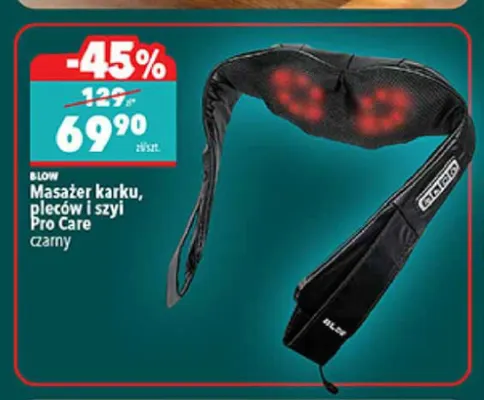 Masażer karku, pleców i szyi Pro Care czarny Blow promocja w Biedronka