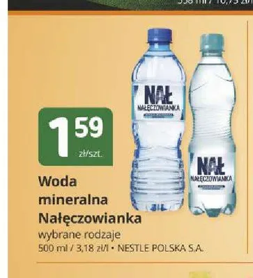 Woda mineralna Nałęczowianka gazowana promocja w Marketvita