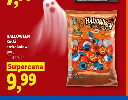 Kulki czekoladowe Halloween promocja w Lidl