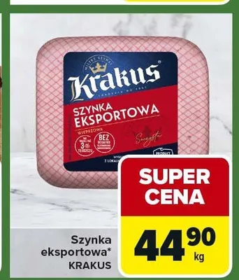 Szynka eksportowa KRAKUS promocja w Carrefour Express