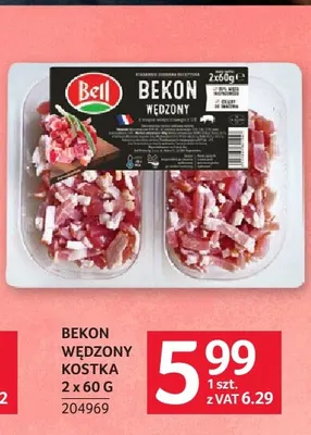 Bekon wędzony kostka 2-pak Bell promocja w Selgros
