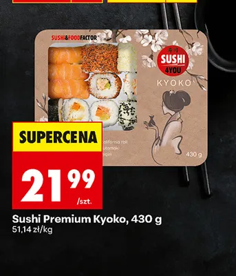 Sushi Premium Kyoko promocja w Biedronka