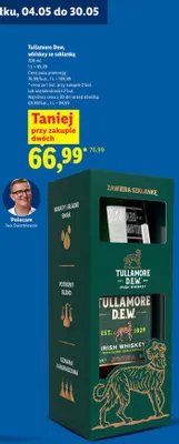 Whiskey Tullamore D.E.W. ze szklanką promocja w Lidl