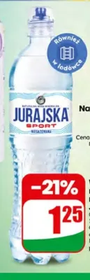 Woda niegazowana mineralna Jurajska Sport promocja w Dino