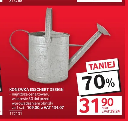 Konewka Esschert Design promocja w Selgros