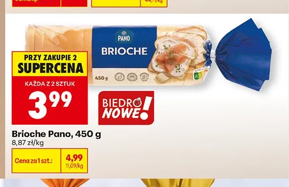 Brioche Pano promocja w Biedronka