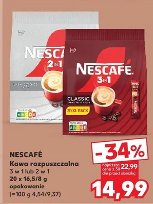 Kawa rozpuszczalna 3 w 1 lub 2 w 1 promocja w Kaufland