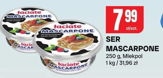 Ser mascarpone promocja w Chorten