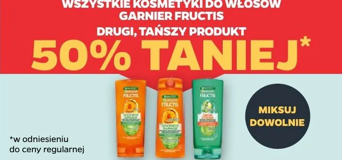Kosmetyki do włosów Garnier Fructis promocja w Netto