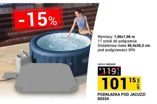 Podkładka pod jacuzzi 60334 promocja w Merkury Market