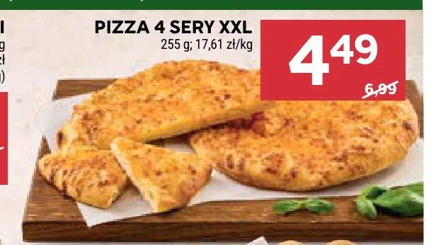 Pizza 4 sery XXL promocja w Stokrotka