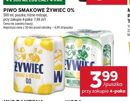 Piwo bezalkoholowe smakowe Żywiec promocja w Stokrotka