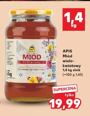 Miód wielokwiatowy Apis promocja w Kaufland