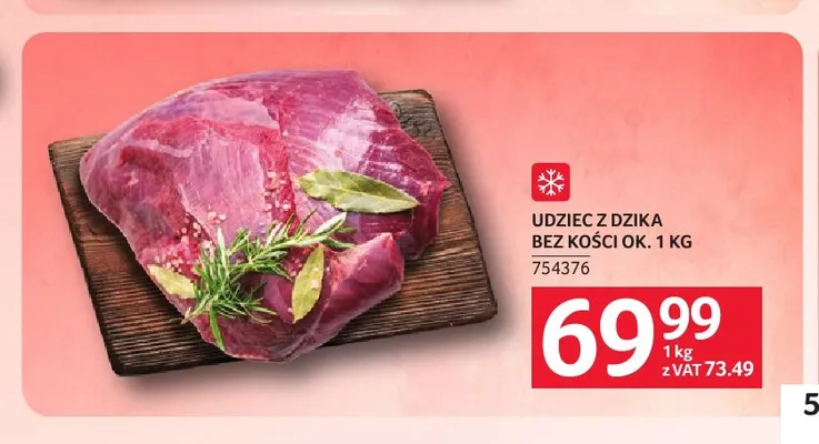 Udziec z dzika bez kości ok. 1 kg promocja w Selgros
