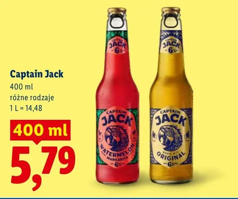 Piwo Captain Jack Original promocja w Lidl