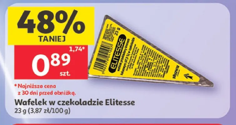Wafelek w czekoladzie Elitesse Skawa promocja w Auchan