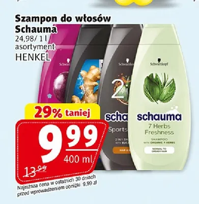 Szampon do włosów Schauma 7 Herbs Freshness promocja w Prim Market