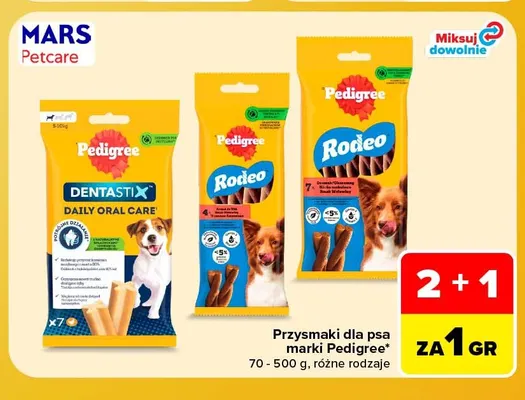 Przysmaki dla psa Pedigree promocja w Carrefour