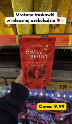 Mrożone truskawki w mlecznej czekoladzie promocja w Kaufland