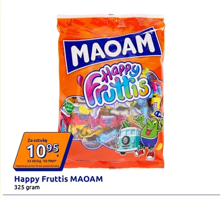 Gumy rozpuszczalne Happy Fruttis Maoam promocja w Action