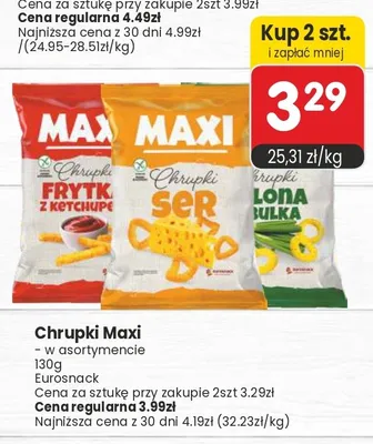 Chrupki Maxi promocja w Market Point
