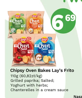 Chipsy Oven Baked Lay's Chanterelles in a Cream Sauce promocja w Limonka