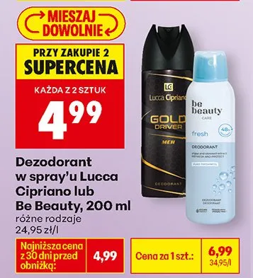 Dezodorant w spray'u Gold Driven Men promocja w Biedronka