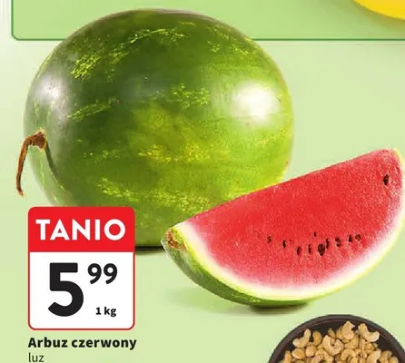 Arbuz czerwony luz promocja w Intermarche