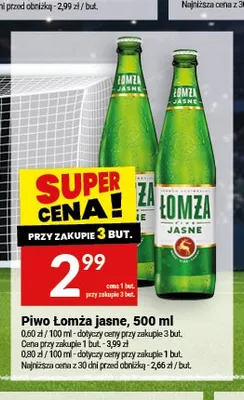 Piwo Łomża jasne promocja w Twój Market
