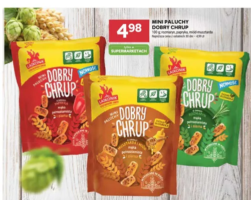 Mini paluchy papryka Lajkonik Dobry Chrup promocja w Stokrotka