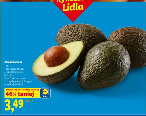 Awokado Hass Ryneczek Lidla promocja w Lidl
