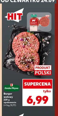 Burger wołowy Stoisko Mięsne promocja w Kaufland