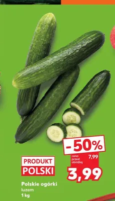 Ogórki polskie promocja w Kaufland